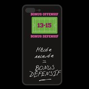 Coque  Iphone 8 Plus PREMIUM Mêlée relevée Bonus offensif-défensif Noir