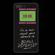 Coque  Iphone 8 Plus PREMIUM Obtenir le Bonus offensif-défensif Noir