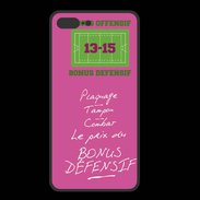 Coque  Iphone 8 Plus PREMIUM Plaquage Bonus offensif-défensif Rose