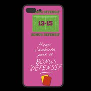 Coque  Iphone 8 Plus PREMIUM Merci l'arbitre Bonus offensif-défensif Rose
