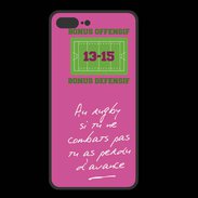 Coque  Iphone 8 Plus PREMIUM Le combat Bonus offensif-défensif Rose