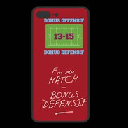 Coque  Iphone 8 Plus PREMIUM Fin de match Bonus offensif-défensif Rouge