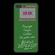 Coque  Iphone 8 Plus PREMIUM Plaquage Bonus offensif-défensif Vert