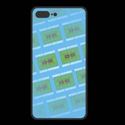 Coque  Iphone 8 Plus PREMIUM Dégradé Bonus Offensif-défensif Bleu