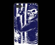 Coque  Iphone 8 Plus PREMIUM Tête de mort Biker USA