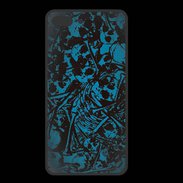 Coque  Iphone 8 Plus PREMIUM Skull and bones Bleu