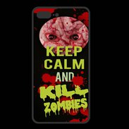 Coque  Iphone 8 Plus PREMIUM Keep Calm and Kill Zombies Noir