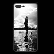 Coque  Iphone 8 Plus PREMIUM Personnage en noir et blanc PR