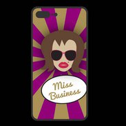 Coque  Iphone 8 Plus PREMIUM Miss business Chatain