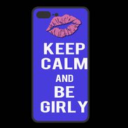Coque  Iphone 8 Plus PREMIUM Keep Calm Girly Bleu