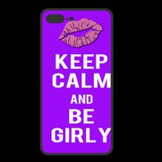 Coque  Iphone 8 Plus PREMIUM Keep Calm Girly Violet