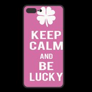Coque  Iphone 8 Plus PREMIUM Keep Calm Be Lucky Rose