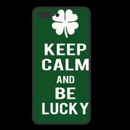 Coque  Iphone 8 Plus PREMIUM Keep Calm Be lucky Vert