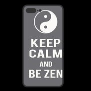 Coque  Iphone 8 Plus PREMIUM Keep Calm Be Zen Gris