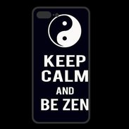Coque  Iphone 8 Plus PREMIUM Keep Calm Be Zen Noir