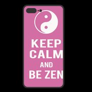 Coque  Iphone 8 Plus PREMIUM Keep Calm Be Zen Rose