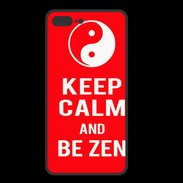 Coque  Iphone 8 Plus PREMIUM Keep Calm Be Zen Rouge