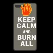 Coque  Iphone 8 Plus PREMIUM Keep Calm Burn Gris
