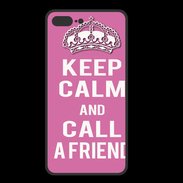Coque  Iphone 8 Plus PREMIUM Keep Calm Call Rose