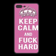 Coque  Iphone 8 Plus PREMIUM Keep Calm Fuck hard Rose