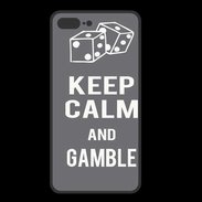 Coque  Iphone 8 Plus PREMIUM Keep Calm Gamble Gris