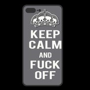 Coque  Iphone 8 Plus PREMIUM Keep Calm Fuck Off Gris
