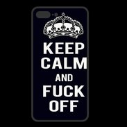 Coque  Iphone 8 Plus PREMIUM Keep Callm Fuck Off Noir