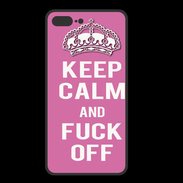 Coque  Iphone 8 Plus PREMIUM Keep Calm Fuck Off Rose