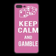 Coque  Iphone 8 Plus PREMIUM Keep Calm Gamble Rose