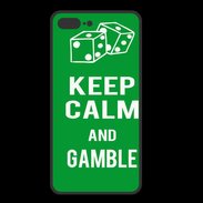 Coque  Iphone 8 Plus PREMIUM Keep Calm Gamble Vert