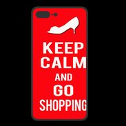 Coque  Iphone 8 Plus PREMIUM Keep Calm Go Shopping Rouge