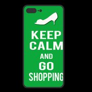 Coque  Iphone 8 Plus PREMIUM Keep Calm Go Shopping Vert