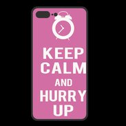 Coque  Iphone 8 Plus PREMIUM Keep Calm Hurry up Rose