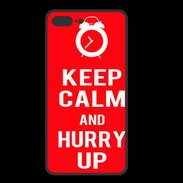 Coque  Iphone 8 Plus PREMIUM Keep Calm Hurry up Rouge