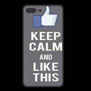 Coque  Iphone 8 Plus PREMIUM Keep Calm Like This Gris