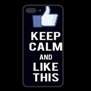 Coque  Iphone 8 Plus PREMIUM Keep Calm Like This Noir