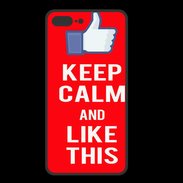 Coque  Iphone 8 Plus PREMIUM Keep Calm Like This Rouge