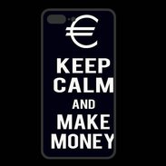 Coque  Iphone 8 Plus PREMIUM Keep Calm Make money Noir