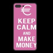 Coque  Iphone 8 Plus PREMIUM Keep Calm Make money Rose