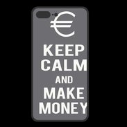 Coque  Iphone 8 Plus PREMIUM Keep Calm Make money Gris