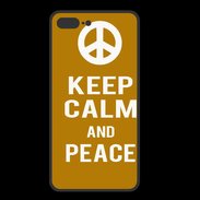 Coque  Iphone 8 Plus PREMIUM Keep Calm Peace Orange