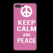 Coque  Iphone 8 Plus PREMIUM Keep Calm Peace Rose
