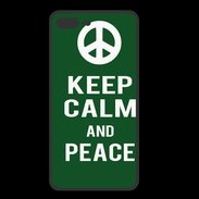 Coque  Iphone 8 Plus PREMIUM Keep Calm Peace Vert