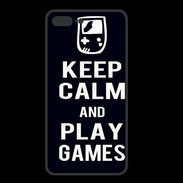 Coque  Iphone 8 Plus PREMIUM Keep Calm Play games Noir