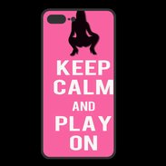 Coque  Iphone 8 Plus PREMIUM Keep Calm Play on Rose