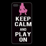 Coque  Iphone 8 Plus PREMIUM Keep Calm Play on Noir