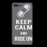Coque  Iphone 8 Plus PREMIUM Keep Calm Ride on Gris
