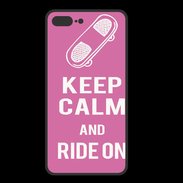 Coque  Iphone 8 Plus PREMIUM Keep Calm Ride on Rose