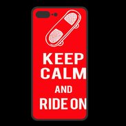 Coque  Iphone 8 Plus PREMIUM Keep Calm Ride on Rouge