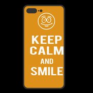 Coque  Iphone 8 Plus PREMIUM Keep Calm Smile Orange